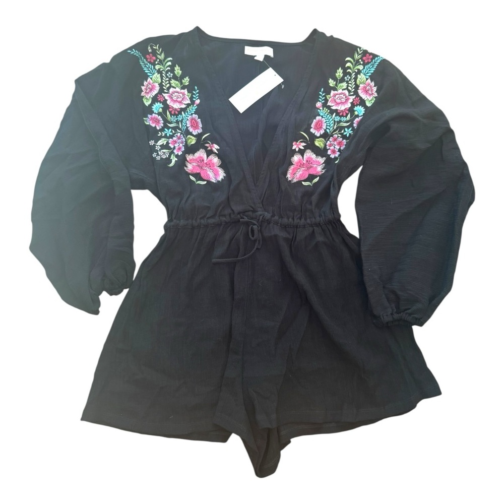 ✨ Spiritual Gangster Embroidered Romper | Size Small | NWT ✨ - Picture 2 of 3